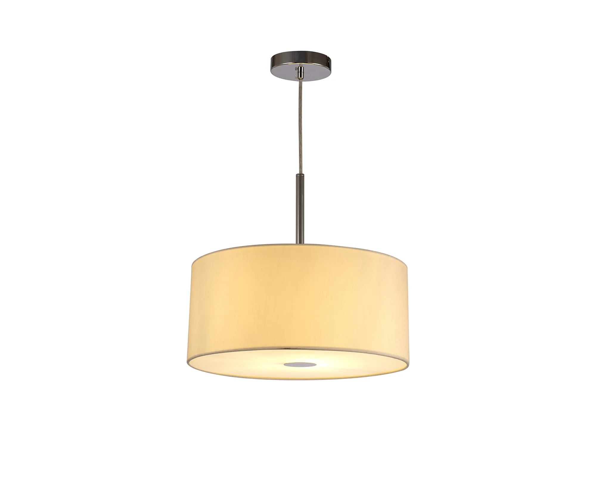 Universal 40cm Frosted Acrylic Diffuser Chrome Centre White D0319  Deco Universal